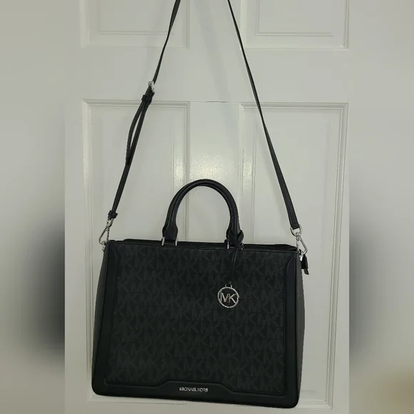 Michael Kors Black Signature Tote - Picture 4 of 10